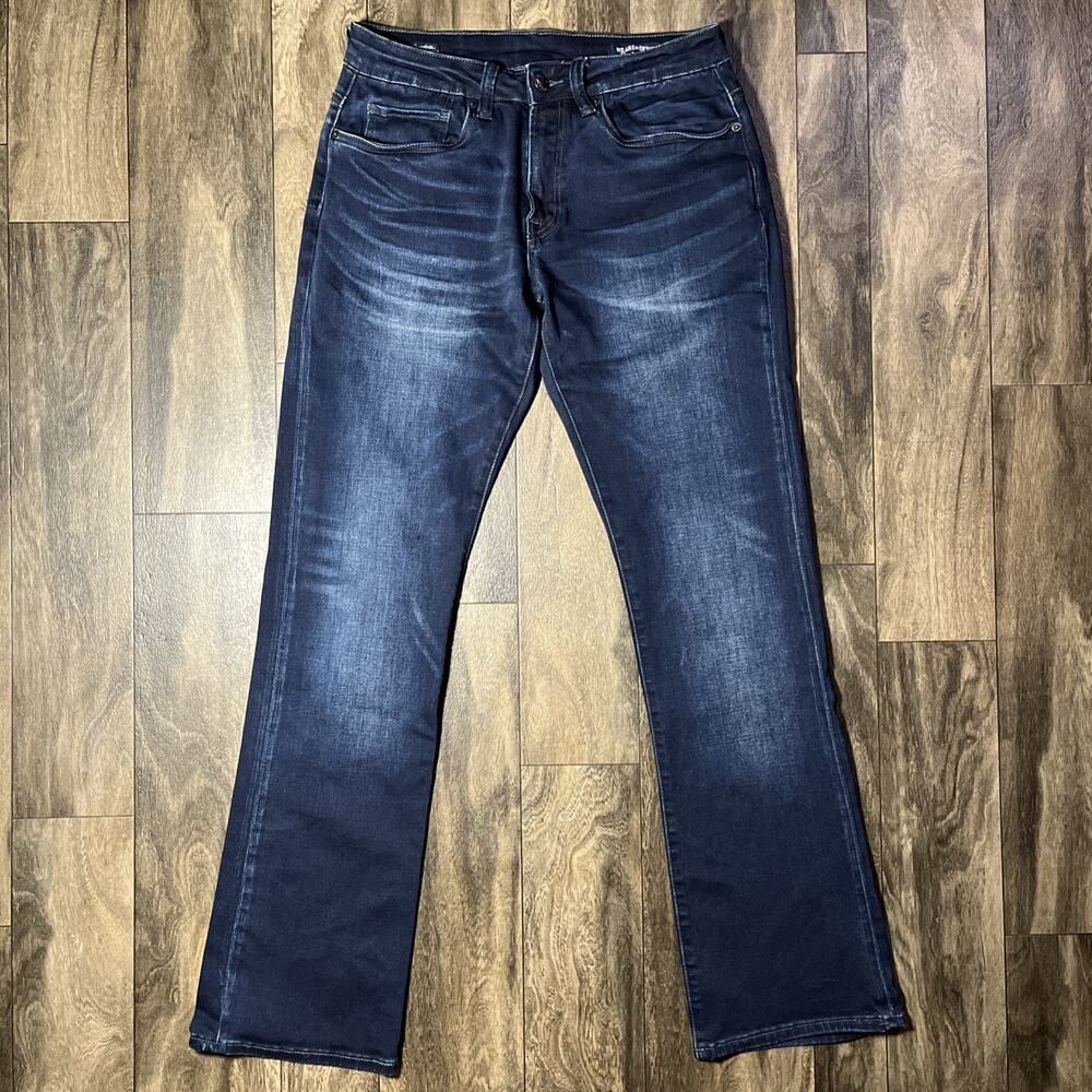 Buffalo David Bitton Slim Boot King Freedom Series Jeans Mens 31x34 Dark Blue